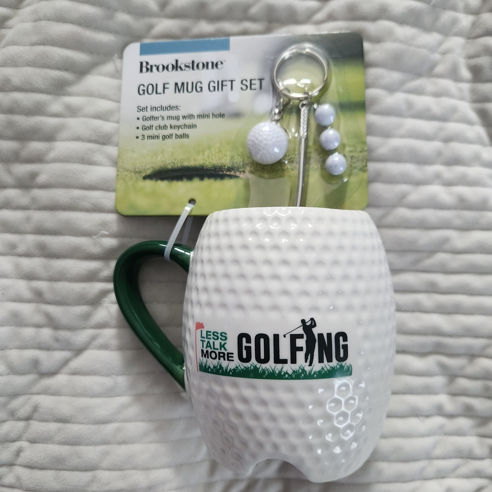 Brookstone Golf Mug Gift Set